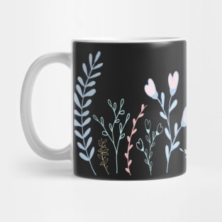 whimsical playful and modern flower pattern design Mug